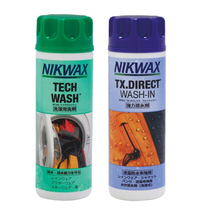 エバニュー メンズ レディース ジュニア ツインパック ニックワックス テックウォッシュ 洗剤 TX.ダイレクトWASH-IN 撥水剤 アウトドア スポーツウェ...