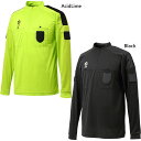 スフィーダ メンズ レディース レフェリーシャツ ロングスリーブ L/S サッカーウェア フットサルウェア トップス 長袖 審判 ブラック 黒 グリーン 緑 送...
