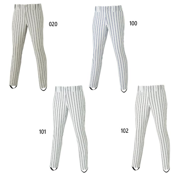 アシックス メンズ レディース ストライプゲームパンツ ストレート 野球ウェア ボトムス ユニフォーム 縦じま 縦縞 試合用 ホワイト 白 グレー 灰色 送料無料 asics 2121A155