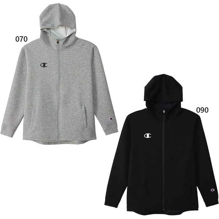 チャンピオン ジップアップパーカー メンズ チャンピオン メンズ ジップ フーデッド スウェット ZIP HOODED SWEAT パーカー トップス カジュアルウェア ジップアップ 長袖 ブラック 黒 グレー 灰色 送料無料 Champion C3-VS110