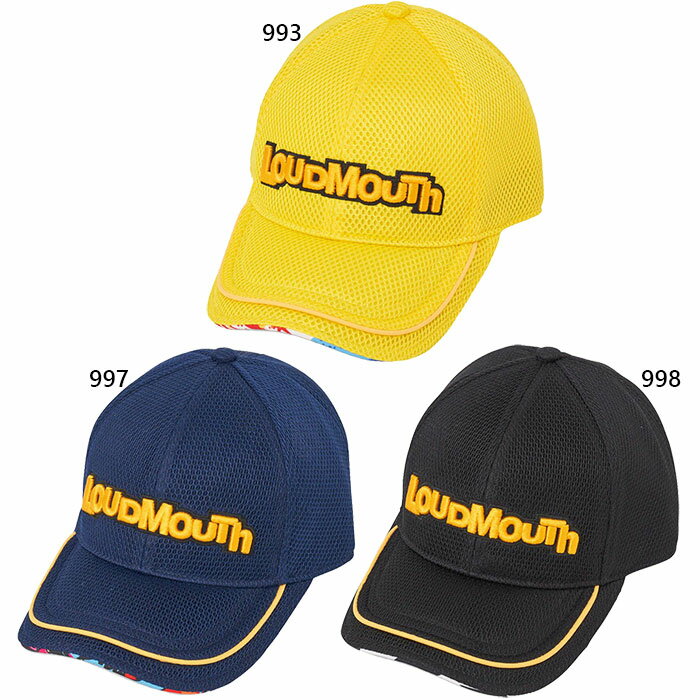 ラウドマウス メンズ レディース キャップ ゴルフ用品 帽子 ブラック 黒 ネイビー イエロー 黄色 送料無料 LOUDMOUTH 762929