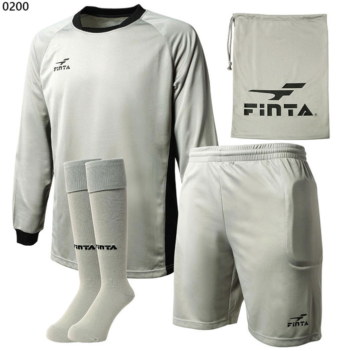 フィンタ ジュニア キッズ キーパー3点セット サッカーウェア フットサルウェア ソックス パンツ 長袖シャツ ゴールキーパー ストッキング 送料無料 FINTA FT5985ネット通販　サッカー　用品　セール