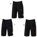 ミズノ メンズ レディース MCライン ウォームアップハーフパンツ ジャージ パンツ ボトムス トレーニング 吸汗速乾 ブラック 黒 ネイビー 送料無料 Mizuno 32MDA111(4)