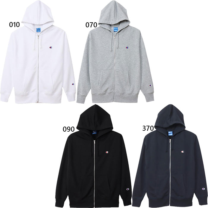 チャンピオン ジップアップパーカー メンズ チャンピオン メンズ ジップ フーデッド スウェットシャツ ZIP HOODED SWEAT カジュアルウェア トップス パーカー ジップアップ 長袖 ホワイト 白 ブラック 黒 グレー ネイビー 灰色 送料無料 Champion C3-XS150