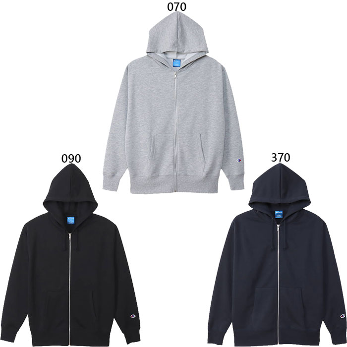 チャンピオン ジップアップパーカー メンズ チャンピオン メンズ ジップ フーデッド スウェット ZIP HOODED SWEAT パーカー トップス カジュアルウェア 長袖 ジップアップ ブラック 黒 グレー ネイビー 灰色 送料無料 Champion C3-XS160