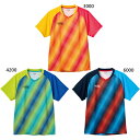 JTTA公認 ビクタス メンズ レディース ジュニア バイアスストライプ ゲームシャツ BIAS STRIPE GS 卓球ウェア トップス 半袖 吸汗速乾 UV...