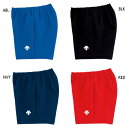 デサント レディース バレーボールパンツ 股下10cm(L寸) バレーボールウェア ボトムス ショートパンツ ハーフパンツ ロゴ スポーツ トレーニング ブラッ...