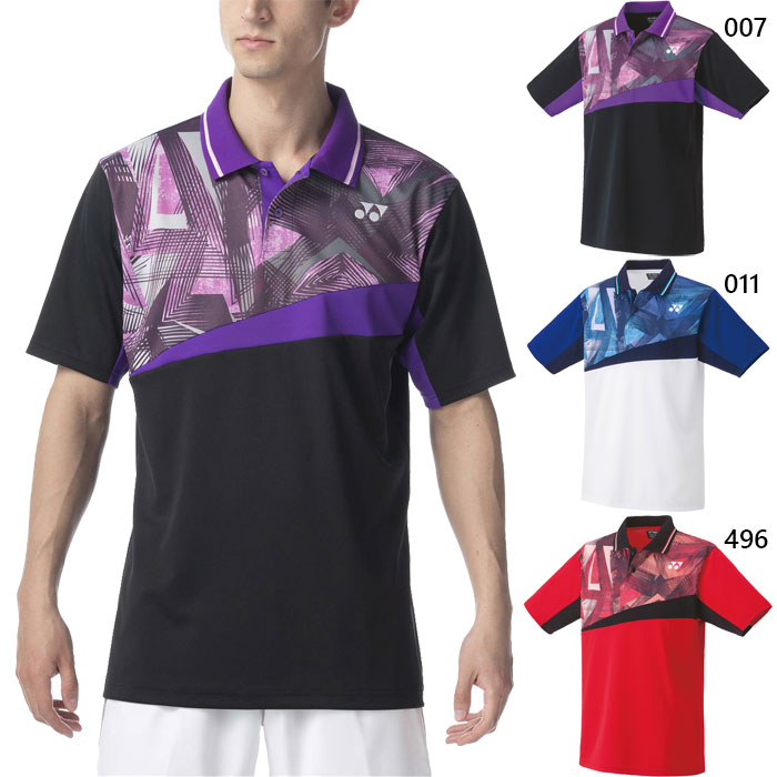 ヨネックス メンズ レディース ユニゲームシャツ テニス バドミントンウェア トップス 半袖 ベリークール 吸汗速乾 UVカット 制電 ホワイト 白 ブラック ...