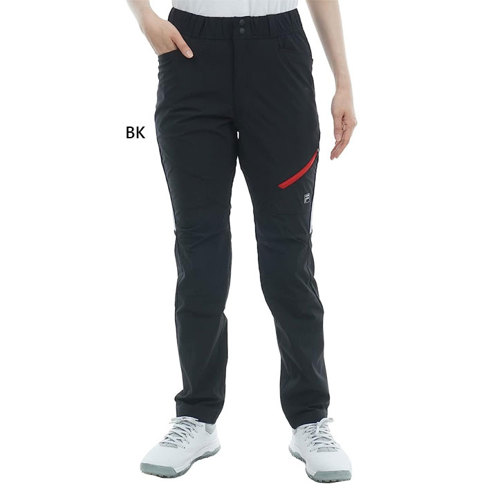 樂天商城 - フィラ ゴルフ レディース ゴルフパンツ ゴルフウェア ボトムス ロングパンツ 撥水 シンプル ブラック 黒 送料無料 FILA GOLF 753381