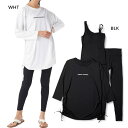3点セット オーシャンパシフィック レディース 長袖Tシャツ レギンス付き カジュアル水着 ブラトップ Tシャツ 水陸両用 フィットネスウェア 体型カバー ホワ...