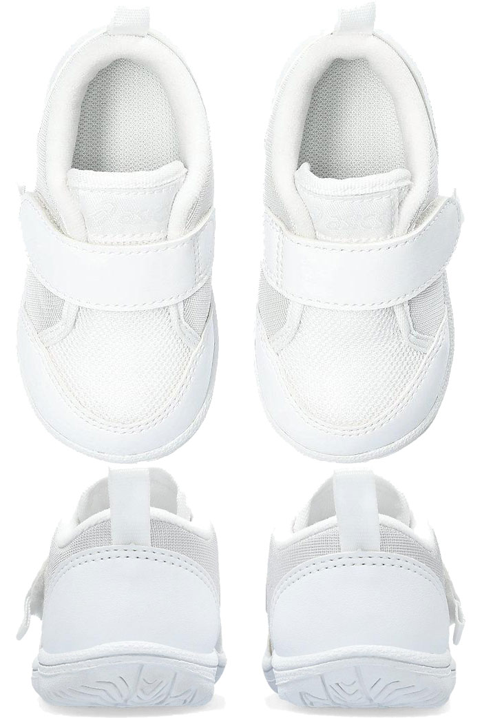 普通幅 アシックス ベビー キッズ 上履き CP BABY 2 スニーカー シューズ 運動靴 ベルクロ マジックテープ 室内 屋内 ホワイト 白 送料無料 asics 1144A322