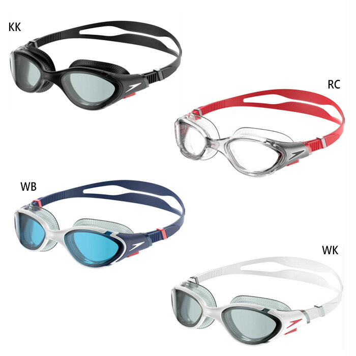 スピード メンズ レディース バイオフューズリフレックス 水泳ゴーグル ストレッチ くもり止め UVカット ホワイト 白 ブラック 黒 レッド 赤 送料無料 speedo SE02301