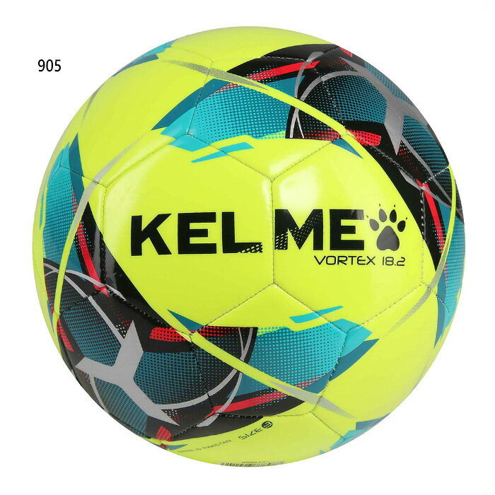 ケルメ メンズ レディース ボルテックス VORTEX 18.2 サッカーボール サッカーボール 機械縫い イエロー 黄色 送料無料 KELME 9886130