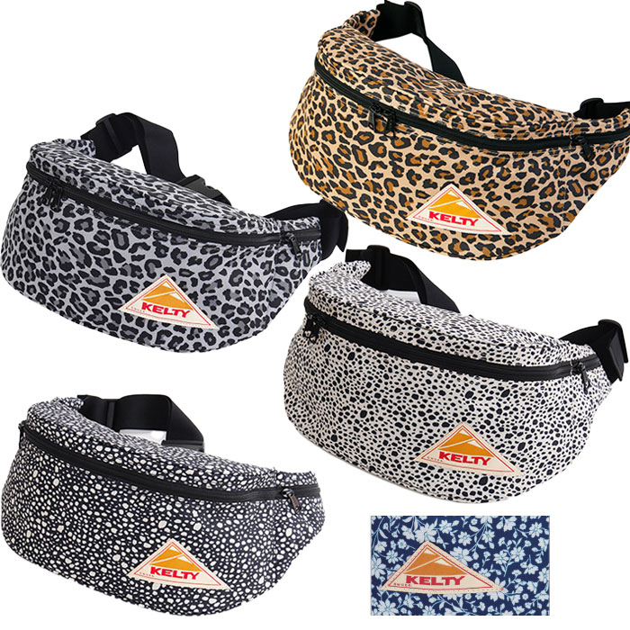 5L ケルティー メンズ レディース デザインプリント DP ミニ ファニー ウエストポーチ ボディバッグ ショルダー カジュアル ヒョウ柄 ダルメシアン柄 ブ...