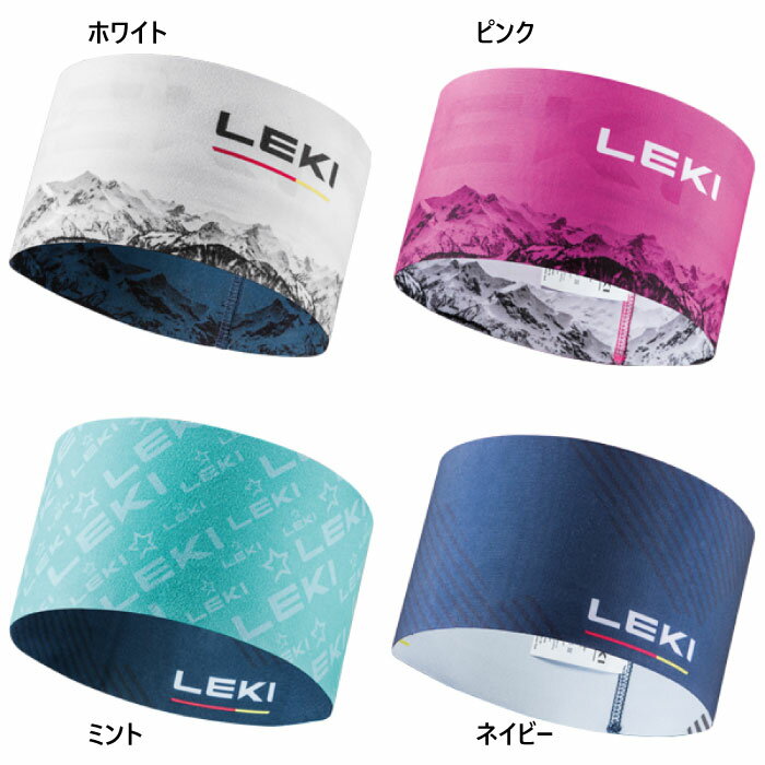 キャラバン メンズ レディース レキ LEKI XC ヘッドバンド リバーシブル アウトドア トレイルランニング 登山 ホワイト 白 ネイビー ピンク 送料無料...