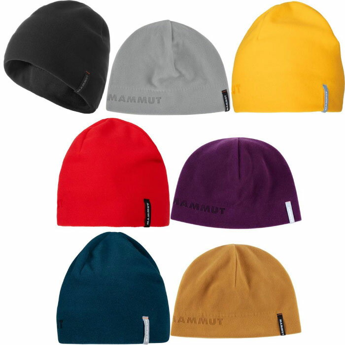 マムート メンズ レディース フリース ビーニー Fleece Beanie 帽子 アウトドア 登山 ブラック 黒 送料無料 Mammut 1191-00540