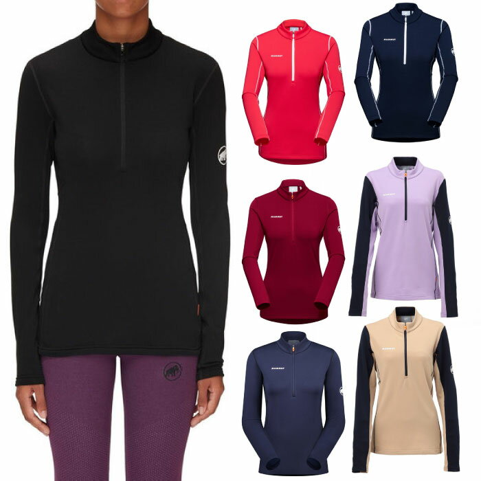 マムート レディース エナジー ミッドレイヤー ハーフジップ プルオーバー Aenergy ML Half Zip Pull AF Women アウトドアウェア トップス ブラック 黒 送料無料 Mammut 1016-01130