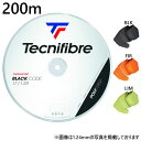 200m テクニファイバー メンズ レディース ブラックコード BLACK CODE テニス用品 ロールガット ストリング ブラック 黒 グリーン 緑 送料無料...