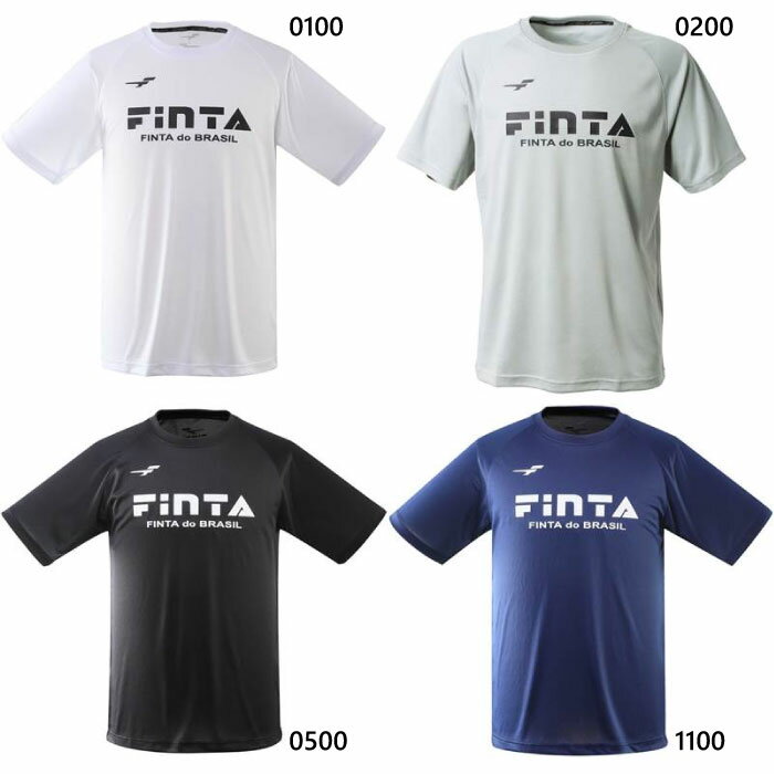 フィンタ メンズ ベーシック ロゴ Tシャツ サッカーウェア フットサルウェア トップス 半袖Tシャツ ホ..