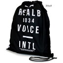 リアルビーボイス メンズ レディース RBV 0034 ランドリー バッグ RBV 0034 LAUNDRY BAG ナップサック 消臭 ブラック 黒 送料無料 Real..