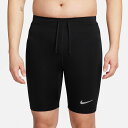 ナイキ メンズ ファスト Dri-FIT ランニング 1/2レングス タイツ インナー付き ジョギング ランニングウェア アンダーウェア スポーツインナー ブラ...