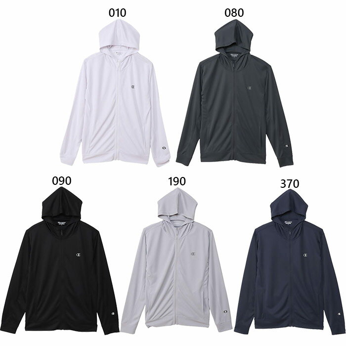 チャンピオン メンズ ジップ フーデッド シャツ ZIP HOODED SHIRT パーカー トップス カジュアルウェア 長袖 ジップアップ ホワイト 白..