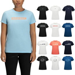 マムート アウトドアウェア レディース マムート レディース QD Logo Print T-Shirt AF アウトドアウェア トップス 半袖Tシャツ ホワイト 白 ブラック 黒 送料無料 Mammut 1017-02022