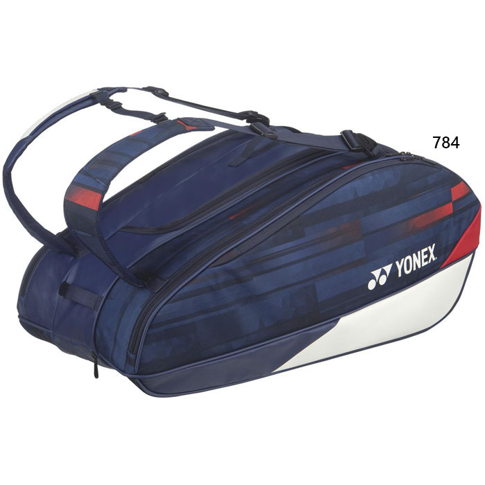ヨネックス メンズ レディース ラケットバッグ9 バッグ 鞄 ラケット9本収納可 テニス ホワイト 白 送料無料 YONEX BAG02NPA