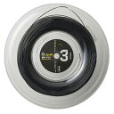 硬式 長さ220m ゴーセン メンズ レディース ジー・スピン3 G-SPIN3 テニス用品 硬式テニスガット ロール ブラック 黒 送料無料 GOSEN TS...