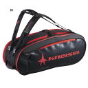 ゴーセン メンズ レディース ラケットバッグ RACKET BAG 6 PACK バッグ 鞄 6本収納可能 ブラック 黒 送料無料 GOSEN KBG01