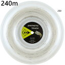 240m ダンロップ メンズ レディース シンセティック・タフ ロールタイプ SYNTHETIC TOUGH テニス用品 硬式テニス ロールガット ストリング ...