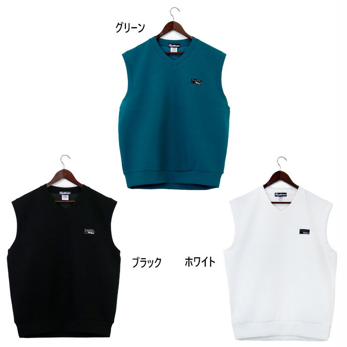 リアルビーボイス メンズ ネーム タグ ベスト NAME TAG KNIT VEST RBV カジュアルウェア トップス ホワイト 白 ブラック 黒 グリーン 緑 送料無料 RealBvoice 10451-11941