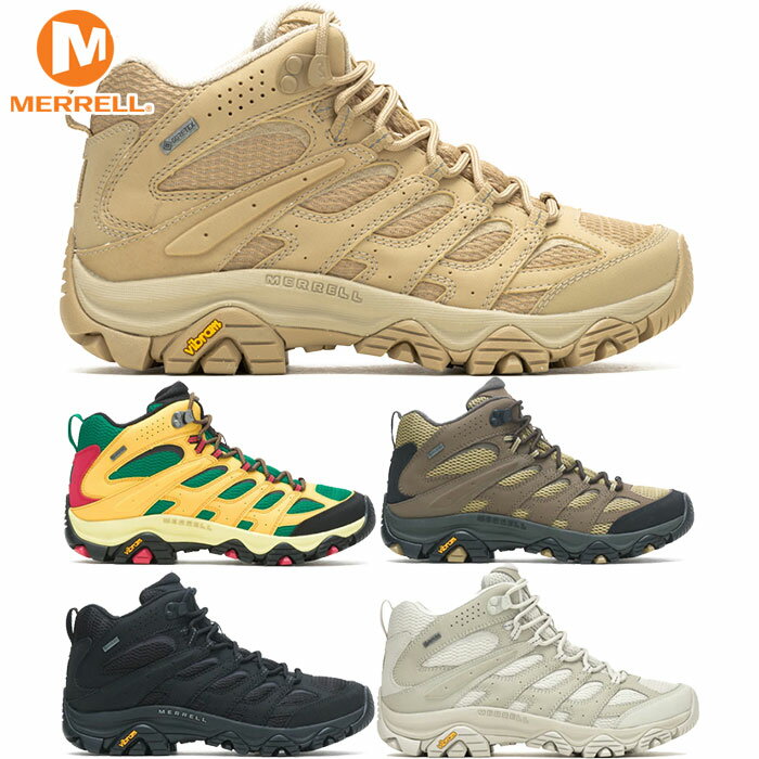 メレル メンズ モアブ 3 シンセティック ミッド ゴアテックス® MOAB 3 SYNTHETIC MID GORE-TEX® 登山靴 山登り トレッキングシューズ ブラック 黒 送料無料 MERRELL M500249 M500255 M500431