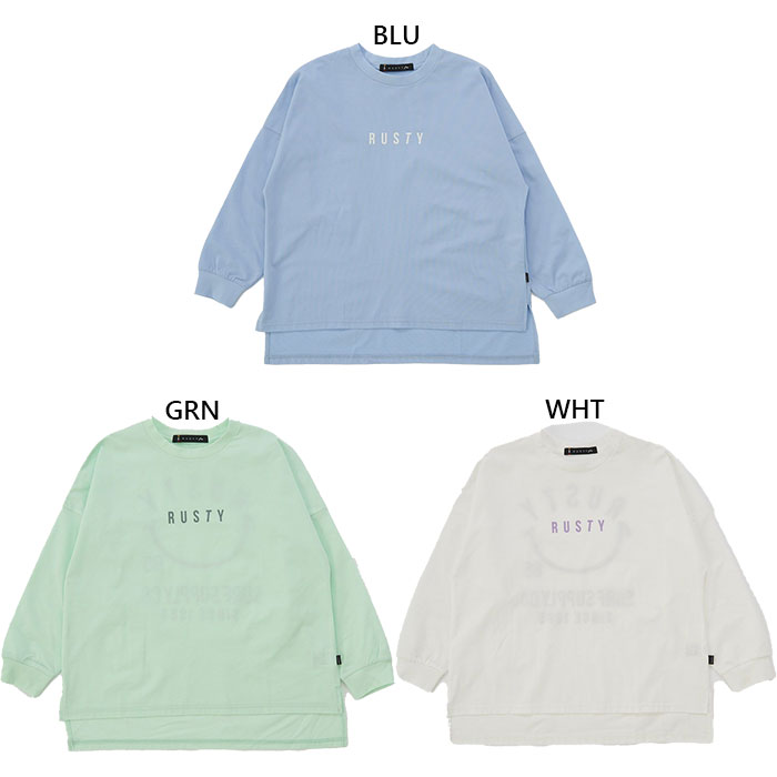 120 130 140 150 160 BLU(ブルー) GRN(グリーン) WHT(ホワイト) ジュニア長袖シャツ ジュニアトップス おしゃれ オシャレ キッズウェア ジュニアウェア 子供用ウェア 子供服 キッズ ユース 子供用 最安値に挑戦！rusty　ラスティってどんなブランド？？1953年California San DiegoにRusty Preisendorferは生まれた。 14歳からサーフィンをはじめてから早くにサーフボード作りに興味を示し、16 歳からシェイプを始め Surf Brand としてスタートした。その後、サーファーとしてのパフォーマンスとカスタムサーフボード作りの情熱から、ショーント ムソンらと共にCanyon Teamに加わり活動を広げる。そして、1985年 RUSTYブランドとして独立し、後にHobgood兄弟、Chris Wardなど歴代の世界トップサーファーを、よりアグレッシブにするためBoardshortsの開発に取り組み、またアフターサーフを快適にするためにT-Shirts、Walkshortsを中心 としたサーフアパレルを誕生させる事になる。 現在はオーストラリアを中心としたグローバルなブランドとして成長を遂げる とともに各国の若手サーファーの育成に力を注ぎ、トッププロもサポートしている。 こちらの商品の素材、サイズ、機能などRUSTYの売れ筋スマイルシリーズが、テクニカルなドライ天竺素材にアップデートして登場！TC素材の綿はオーガニック綿、ポリエステルはリサイクル糸で混紡した未来につなぐ サスティナブル素材にUVカットと吸汗速乾機能を兼ね揃えています。■素材：ポリエステル100%■実寸サイズ(cm)：サイズ身丈身幅肩幅袖丈裾幅12054445528471305746573149140604859345115063506137531606652634055※当店では、システムで在庫調整を行っております。在庫更新のタイミングにより、在庫切れの為、稀にご用意できない場合がございます。ついで買いにオススメ！おすすめ送料無料アイテム