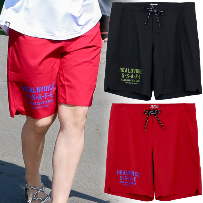 大きいサイズ リアルビーボイス メンズ レディース ステンシル ストレッチ サーフ トランクス STENCIL STRETCH SURF TRUNKS カジュア...