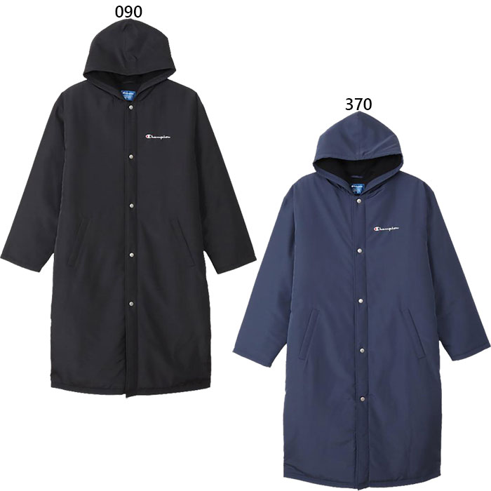 チャンピオン メンズ 中綿 ベンチコート 上着 アウター トップス カジュアルウェア 長袖 ロング丈 ロングコート ブラック 黒 ネイビー 送料無料 Champ...