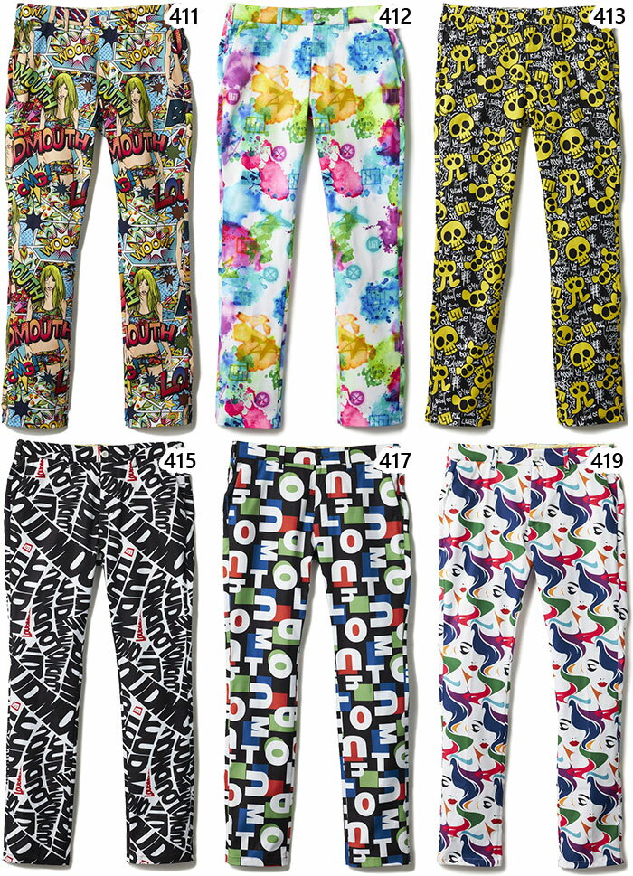 ラウドマウス メンズ ストレッチツイル 柄パンツ ゴルフウェア ボトムス ロングパンツ 吸汗速乾 UVカット 送料無料 LOUDMOUTH 774300