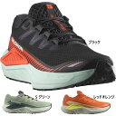 サロモン メンズ DRX DEFY GRVL ランニングシューズ ジョギング マラソン ブラック 黒 オレンジ グリーン 緑 送料無料 Salomon L475...