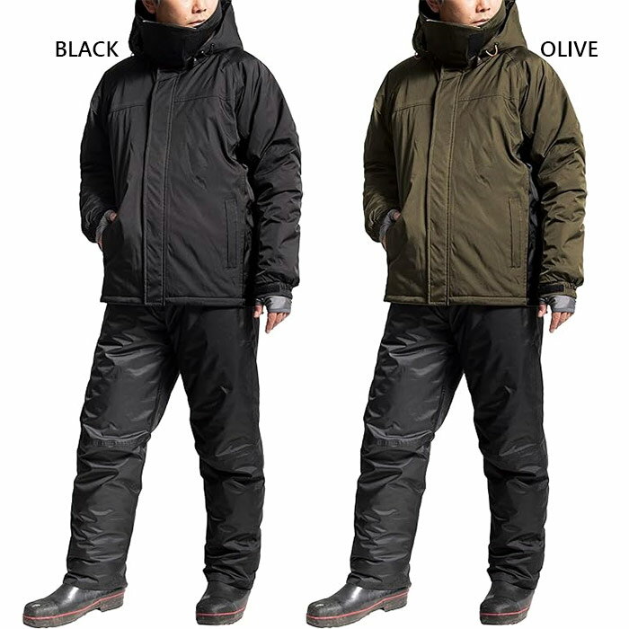 上下セット マック メンズ レディース サーモセイバー 防水防寒スーツ3 レインウェア アウトドア キャンプ ジャケット アウター セットアップ ブラック 黒 ...