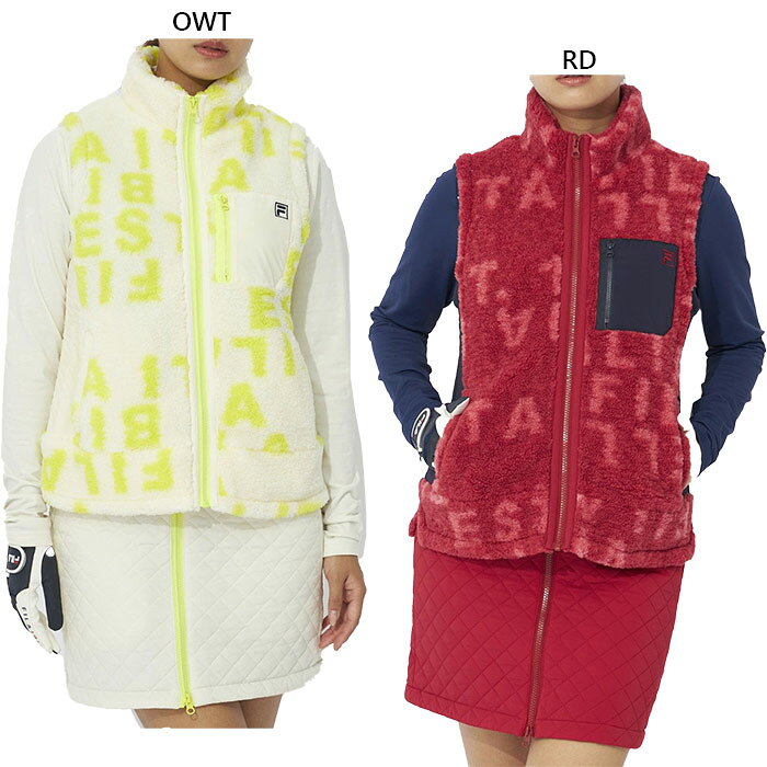 M L OWT(オフホワイト) RD(レッド) レディースシャツ レディースアウター おしゃれ オシャレ かわいい ゴルフパンツ 女性用 ウィメンズ LADY WOMEN 最安値に挑戦！FILA GOLF　フィラ ゴルフってどんなブランド？？1911年にフィラ兄弟によりイタリア・ビエラで、ニット素材工場として誕生。 その後オリジナルのアンダーウェアの販売を開始し、1940年には社名を創業者兄弟の名前からFILAとして展開を始めます。 70年代に入るとコットンリブ素材を開発し、この素材を使用したスポーツウェアを発売し、 それまで白一色だったテニスウェアに色を加えたデザインは、当時の人々に一躍注目を集めました。また当時スポーツメーカーとしては 画期的なプロプレーヤーとのスポンサー契約という宣伝方法を採用しました。 80から'90年代にかけて、FILAを着用するスポーツ選手やアーティストが増えるとともに、 「ちょっとおしゃれ」なスポーツウェアとして認知され、現在ではテニス、ゴルフを中心としたウェアやシューズに加え、「FUN FEEL LIFE」として、FILAのスポーツライフスタイルを展開しています。こちらの商品の素材、サイズ、機能など幅広い着こなしに活躍するボアベストと中綿スカートのセット。モコモコ感が可愛く、温かみのあるベストで す。蓄熱プリント裏地を使用し、軽くて暖かな仕様に仕上げました。■素材：【【下札】】【ベスト】【本体】ポリエステル：100%【別布】ナイロン：97%ポリウレタン：3%【裏地】ポリエステル：100% 【スカート】【表地】ナイロン：97%ポリウレタン：3%【中わた】ポリエステル：100%【裏地】ポリエステル：100%■実寸サイズ(cm)：サイズ身丈身幅裄丈ウエスト総丈ヒップM59.54718.5743992L59.54819.57841.596LL605020.58243.5100関連商品はこちらから（セットアップ商品、別カラーモデル等）※こちらの商品は、返品・交換不可となります。※当店では、システムで在庫調整を行っております。在庫更新のタイミングにより、在庫切れの為、稀にご用意できない場合がございます。ついで買いにオススメ！おすすめ送料無料アイテム