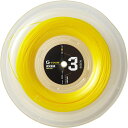 ゴーセン メンズ レディース ジー・ツアー3 G-TOUR3 17L ソリッドイエロー 1.18mm×220m テニス用品 硬式テニスガット イエロー 黄色 送...