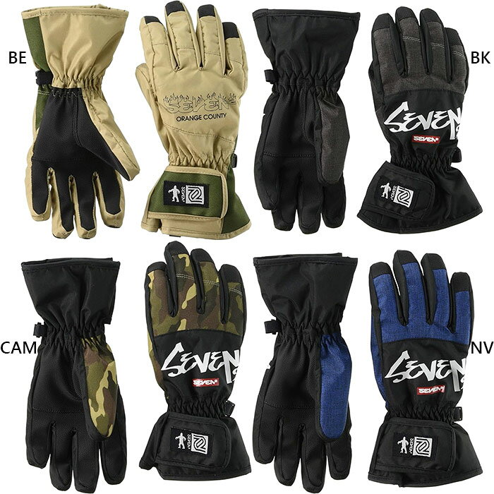KM KL JSS JS JM JL BK(ブラック) CAM(カモフラ) NV(ネイビー) アウトドア用品 おしゃれ オシャレ キッズ ユース 子供用 最安値に挑戦！SEVEN2　セブンツーってどんなブランド？？2002年サーフブランド【OP】のセカンドブランドとしてデビュー。【OP】の設立が1972年という事と、世界的にカリスマ性の高いナンバーである【7】からブランド名がつけられた。 西海岸のライフタイルであるビーチカルチャーとアート、音楽、ファッションをMIXさせた新しいスタイルのストリートブランドとしてカルフォルニアで誕生しました。こちらの商品の素材、サイズ、機能などウィンタースポーツや雪遊びにぴったりの子ども用スノーグローブ裏側はフリースで温かく、手のひらは水に強くグリップの効く合成皮革製なので、寒い冬や雪遊びでも安心です。手首はマジックテープでサイズ調節が可能。冷気をしっかり防げてサイズ調整や着脱も簡単です。左右の手袋をつなげるフック付きで、外した時も紛失しにくいようになっています。スノーボードやスキー、雪遊びはもちろん、アウトドアや冬の通学などにもおすすめです。■素材：100％ポリエステル※当店では、システムで在庫調整を行っております。在庫更新のタイミングにより、在庫切れの為、稀にご用意できない場合がございます。ついで買いにオススメ！おすすめ送料無料アイテム