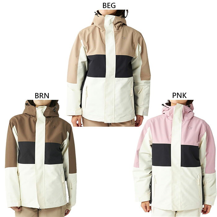 S M L BEG(ベージュ) BRN(ブラウン) PNK(ピンク) スノボ スノーボード スキー おしゃれ オシャレ かわいい レディースアウター 上着 女性用 ウィメンズ LADY WOMEN 最安値に挑戦！ocean pacific　オーシャンパシフィックってどんなブランド？？1972年にカルフォルニアのローカルサーファーであるJim Jenks（ジム・ジェンクス）氏によってOp(ocean pacific)が生まれた。 彼は自らサーフィンを愛し、サーフィン用にサーフトランクスを開発、 また同時に当時珍しかったコーデュロイ素材でウォークショーツを生み出し、西海岸を中心に爆発的人気になった。 その後、オープンカラーのサーフポロやアロハシャツなど、あらゆる商品で西海岸のおしゃれな若者の指示を受けた。 その流れを汲み、時々のファッショントレンドを取り入れ、サーファーのみならずファッションに敏感な若者に向け、 アクティビティーなカルフォルニアスタイルを提案する。 こちらの商品の素材、サイズ、機能など3色の色切り替えデザインが魅力のレディススノーウェアジャケット。リーズナブルな価格設定にもかかわらず耐水圧10000mlと透湿性5000gで快適性を確保。冬のアクティビティに最適。スキーウェアとしてもご使用いただけます！■素材：100% ポリエステル■実寸サイズ(cm)：サイズ着丈身丈身幅肩幅袖丈裄丈総丈裾幅胸囲（ヌード寸）S727411046608374106110M747611448618576110114L767811850628778114118※こちらの商品は、返品・交換不可となります。※当店では、システムで在庫調整を行っております。在庫更新のタイミングにより、在庫切れの為、稀にご用意できない場合がございます。ついで買いにオススメ！おすすめ送料無料アイテム
