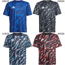 アディダス ジュニア キッズ プラクティス グラフィック ジャージー サッカーウェア フットサルウェア トップス 半袖シャツ ブラック 黒 ブルー 青 送料無料...