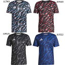 アディダス メンズ プラクティス グラフィック ジャージー サッカーウェア フットサルウェア トップス 半袖 シャツ ブラック 黒 ブルー 青 送料無料 adi...