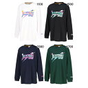 コンバース ジュニア キッズ Jr.プリントロングスリーブシャツ バスケットボールウェア トップス 長袖 Tシャツ 吸汗速乾 ホワイト 白 ブラック 黒 ネイビー グリーン 緑 送料無料 CONVERSE CB442357L
