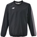 全4色 ニューバランス ジュニア キッズ ピステトップ サッカーウェア フットサルウェア トップス プルオーバーシャツ 長袖 ブラック 黒 ネイビー ブルー レ...