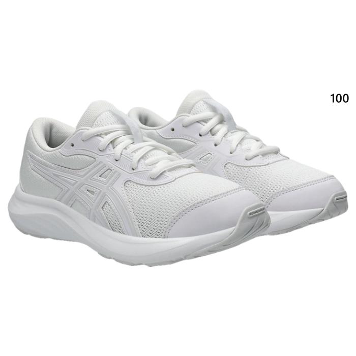 送料無料 ランニングシューズ 1014A337 普通幅 アシックス ジュニア キッズ コンテンド CONTEND 9 GS ランニングシューズ ジョギング マラソン スニーカー シューズ 運動靴 紐靴 ホワイト 白 送料無料 asics 1014A337
