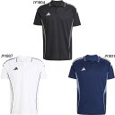 アディダス メンズ ティロ TIRO 25 コンペティション ポロシャツ サッカーウェア フットサルウェア トップス 半袖 ホワイト 白 ブラック 黒 ネイビー...