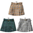 ラブトキシック ジュニア キッズ ガールズ チェックスカート カジュアルウェア ゴルフ グレー ブラウン グリーン 茶色 灰色 緑 送料無料 Lovetoxic...